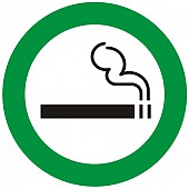 zīme “Atļauts smēķēt”