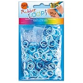 Набор резинок для плетения Rubber Loops 500 шт., синие ассорти