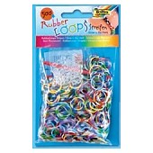 Набор резинок для плетения Rubber Loops 500 шт mix-strips (цвета, которые светятся  в темноте)