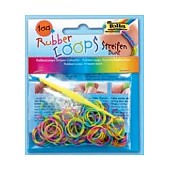 Набор резинок для плетения Rubber Loops 100 шт mix-strips (цвета, которые светятся  в темноте)