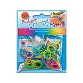 Набор резинок для плетения Rubber Loops 100 шт неонового цвета